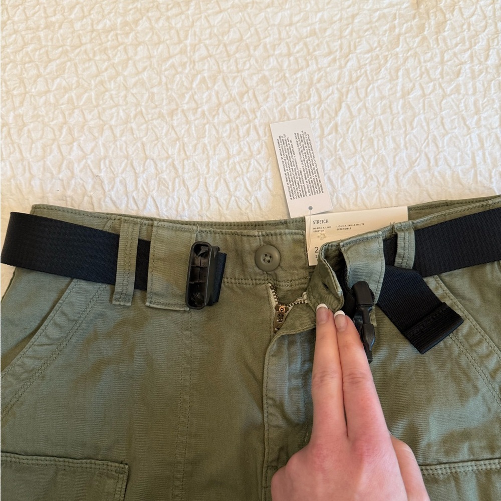 NWT American Eagle Hi-Rise A-Line Utility Skirt - Size 2 - Picture 5 of 10